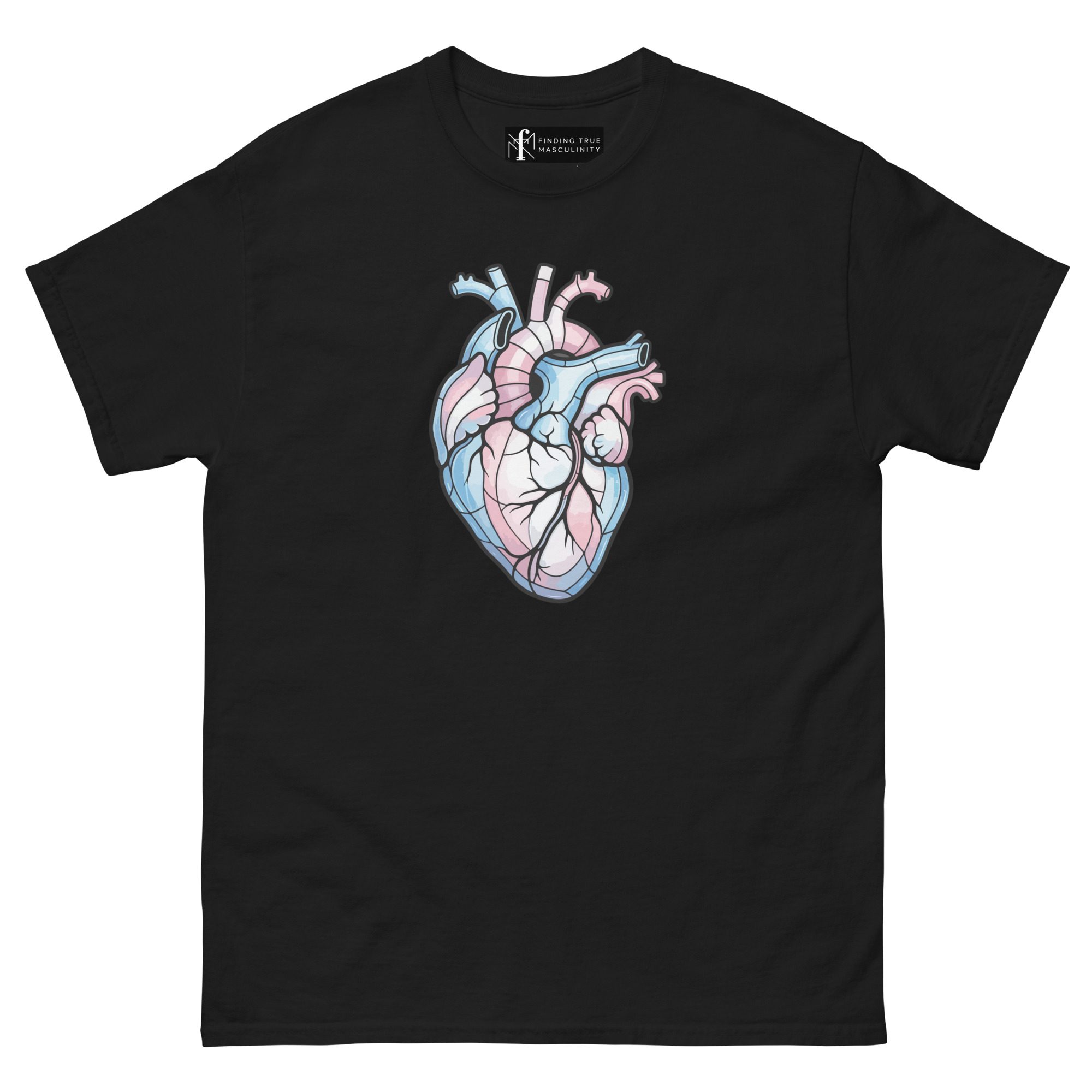 Anatomical Trans Heart | Trans Pride T-Shirt - Image 3