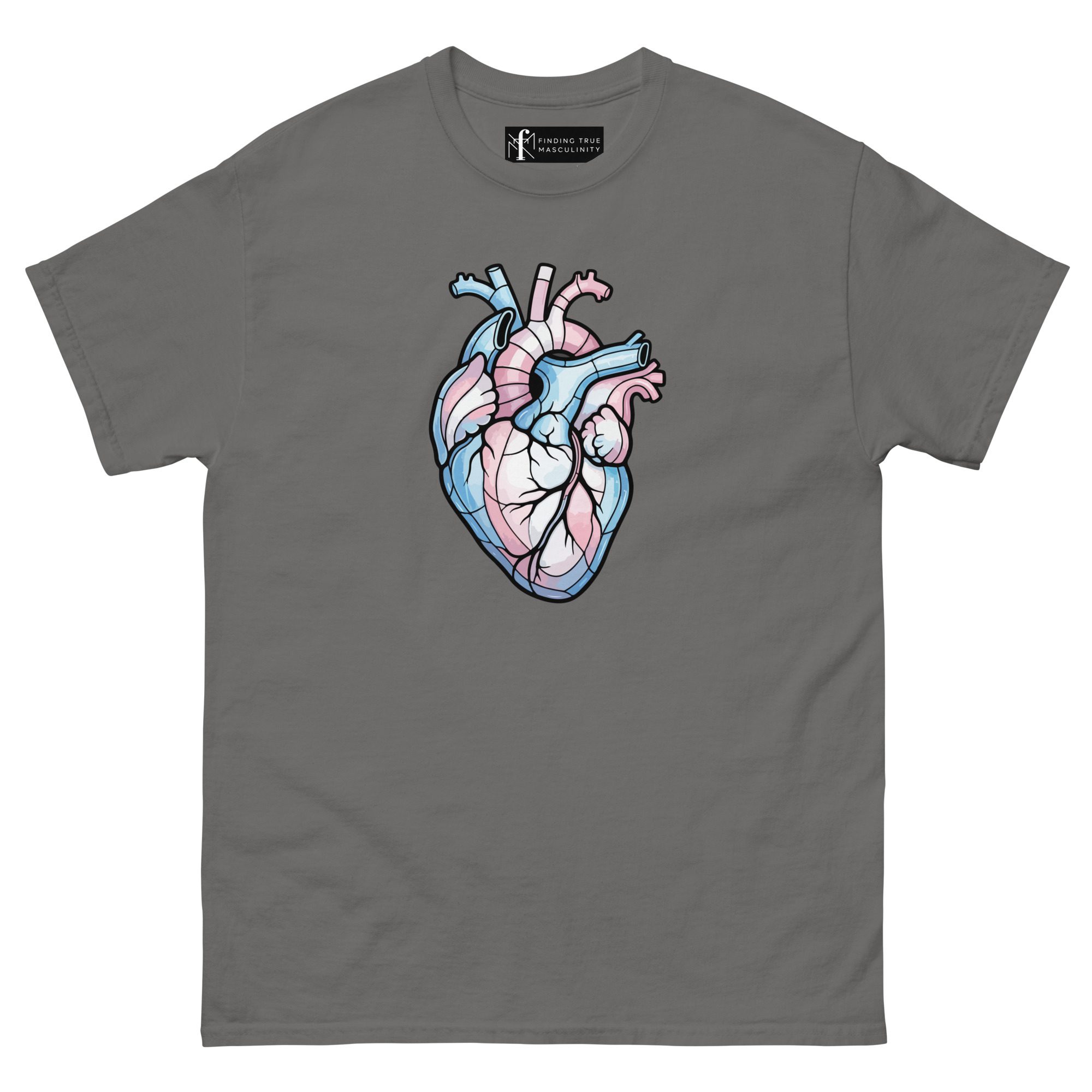 Anatomical Trans Heart | Trans Pride T-Shirt - Image 7
