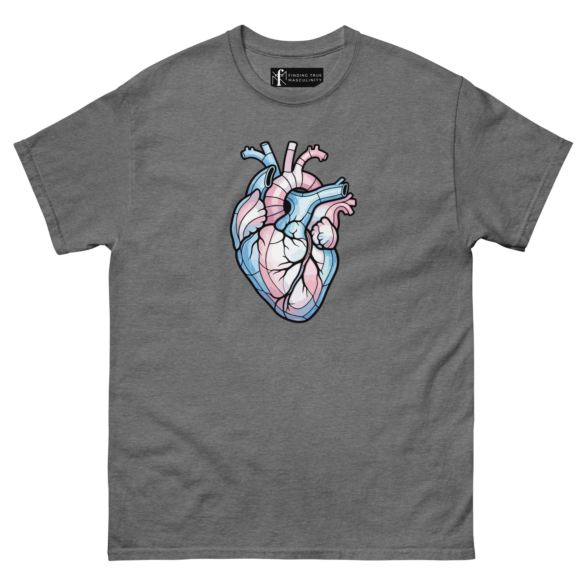 Anatomical Trans Heart | Trans Pride T-Shirt - Image 9