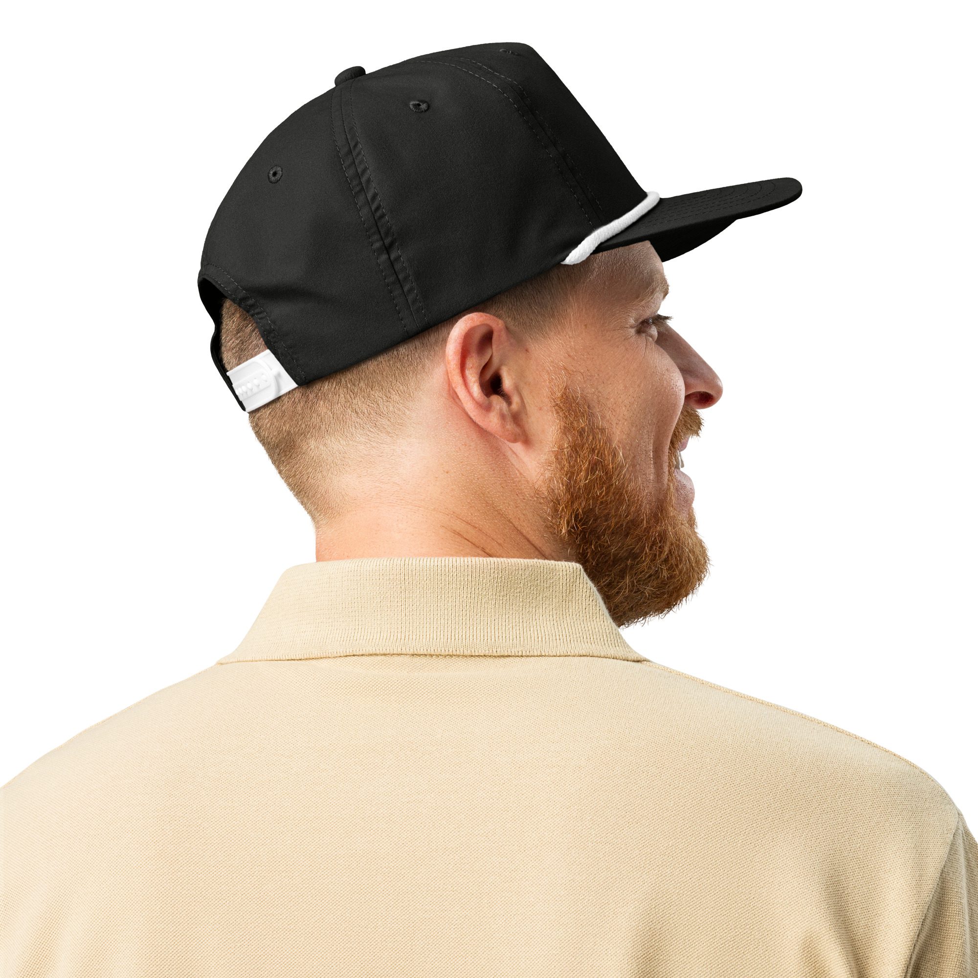 My Manhood Needs No Permission | Trans Pride Golf Rope Cap - Image 5