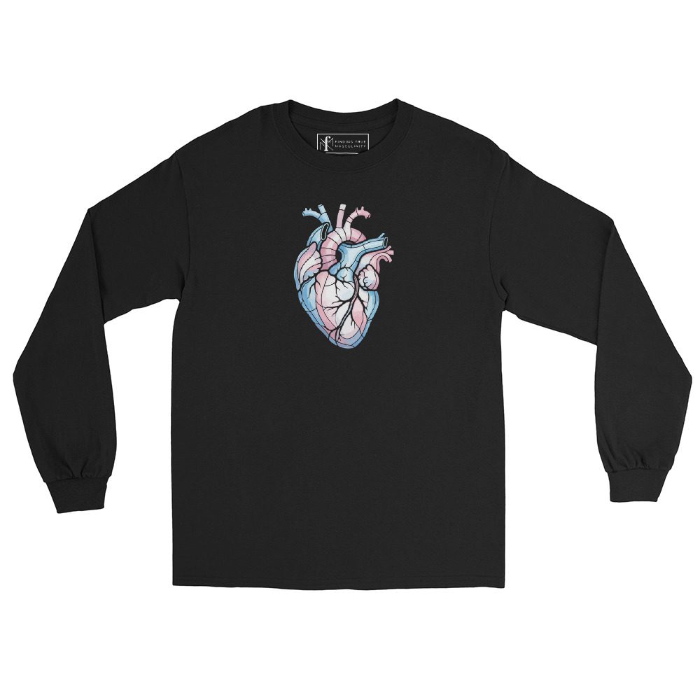 Anatomical Trans Heart | Trans Pride Long Sleeve Shirt